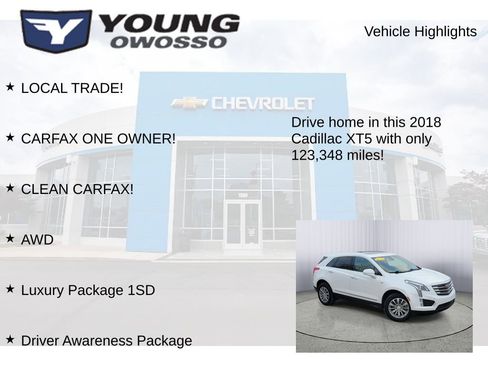 Used 2018 Cadillac XT5 Luxury w/ Driver Awareness Package image 7