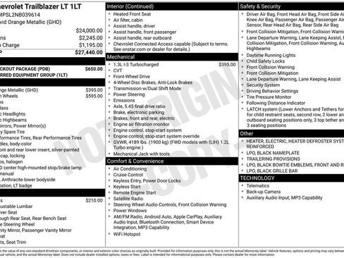 Used 2022 Chevrolet TrailBlazer LT w/ LPO, Blackout Package FWD image 37
