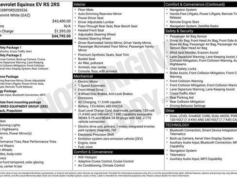 Used 2024 Chevrolet Equinox EV RS image 11