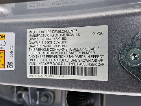 New 2026 Honda Accord Sport image 10