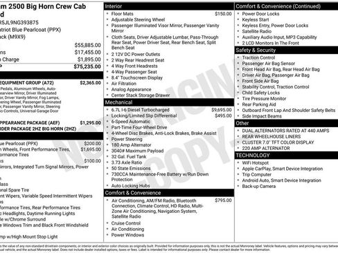 Used 2022 RAM 2500 Big Horn w/ Level A Equipment Group AWD/4WD image 26