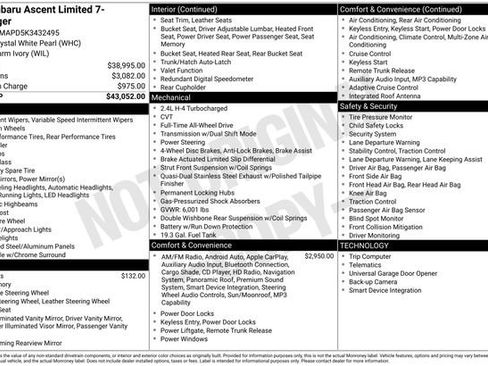 Used 2019 Subaru Ascent Limited image 7