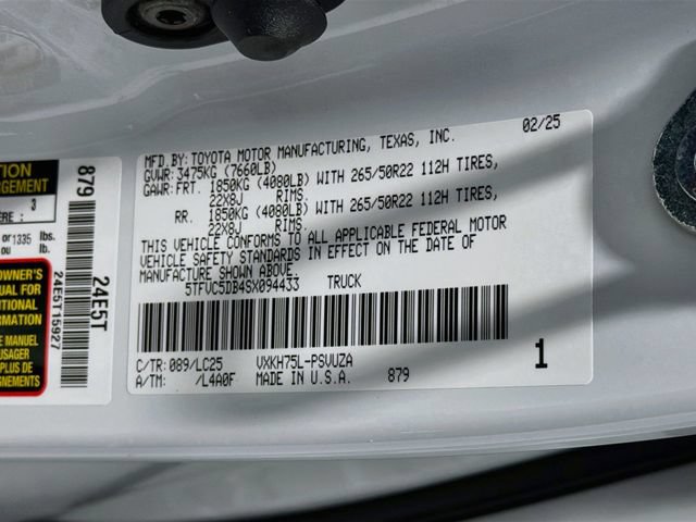 Used 2025 Toyota Tundra Capstone AWD/4WD image 25