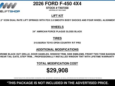 Used 2026 Ford F450 King Ranch w/ Chrome Package image 3
