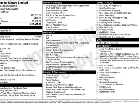 Used 2024 Hyundai Elantra Limited FWD image 10