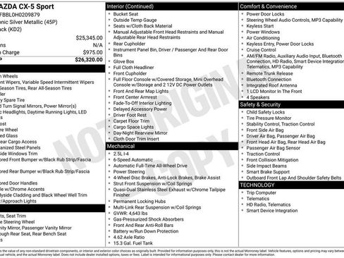 Used 2017 MAZDA CX-5 Sport image 2