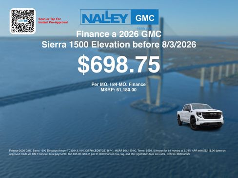 New 2026 GMC Sierra 1500 Elevation w/ Preferred Package RWD image 7