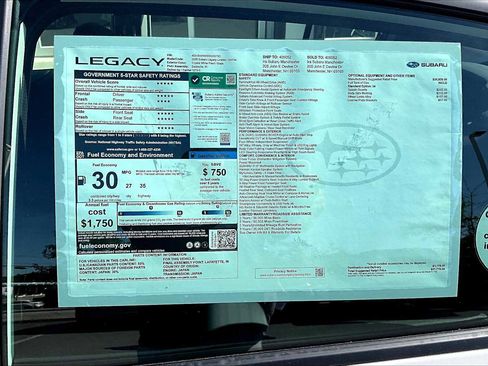 New 2025 Subaru Legacy Limited image 18