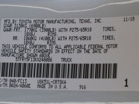Used 2019 Toyota Tundra SR5 w/ SR5 Upgrade Package RWD image 43