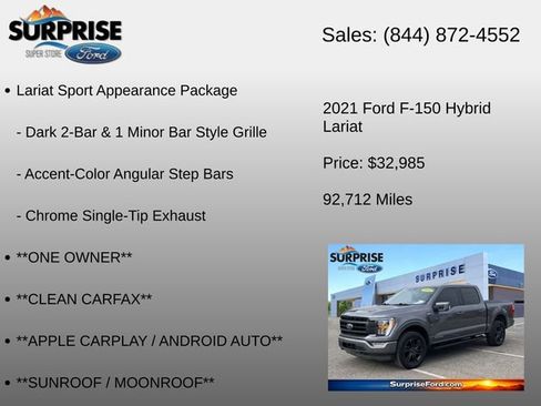 Used 2021 Ford F150 Lariat AWD/4WD image 18