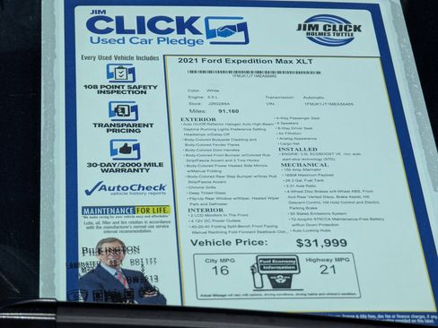 Used 2021 Ford Expedition Max XLT image 16