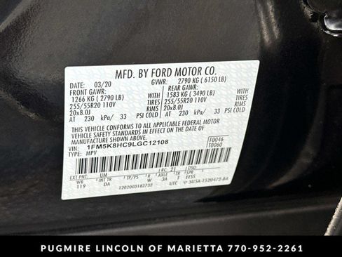 Used 2020 Ford Explorer Platinum AWD/4WD image 35