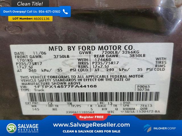 Used 2007 Ford F150 4x4 SuperCab image 16