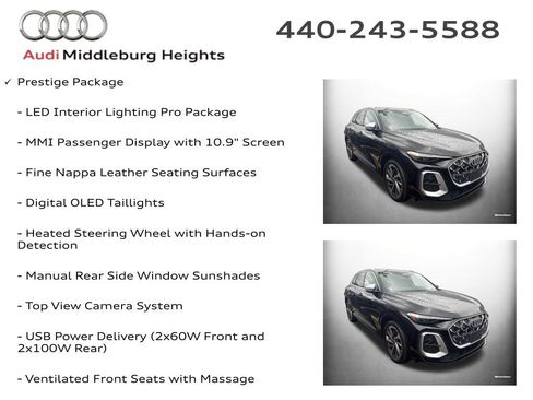 Certified 2025 Audi SQ5 Prestige w/ Prestige Package AWD/4WD image 11