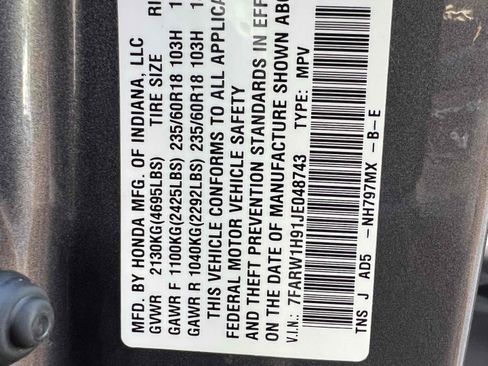 Used 2018 Honda CR-V Touring image 69