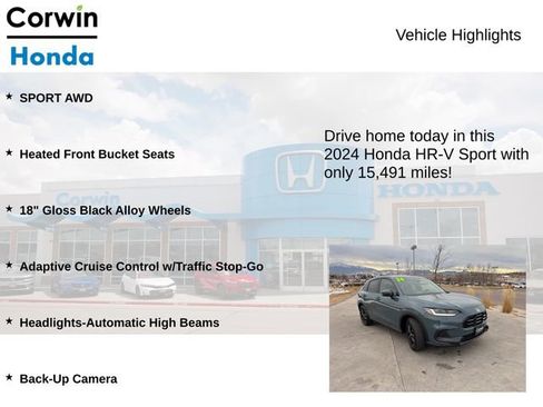 Used 2024 Honda HR-V Sport image 6
