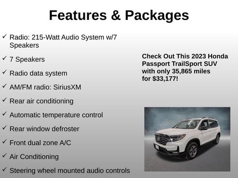 Certified 2023 Honda Passport TrailSport image 8