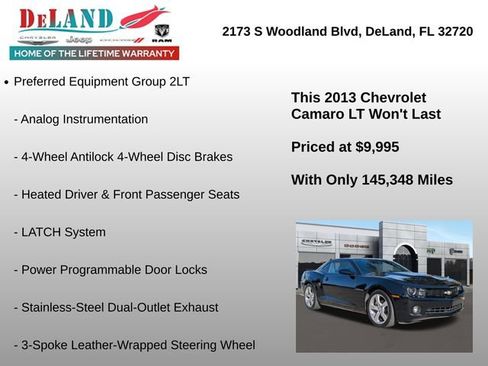 Used 2013 Chevrolet Camaro LT w/ RS Package image 12