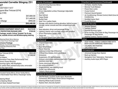 Used 2014 Chevrolet Corvette Stingray Coupe w/ 2LT Preferred Equipment Group image 50