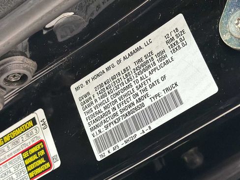 Used 2019 Honda Ridgeline RTL-E image 11