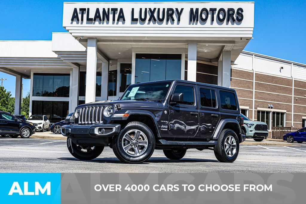 Used 2021 Jeep Wrangler Unlimited Sahara w/ Uconnect 4C Nav & Sound Group AWD/4WD image 2