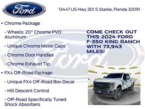 Certified 2024 Ford F350 King Ranch w/ Chrome Package image 22