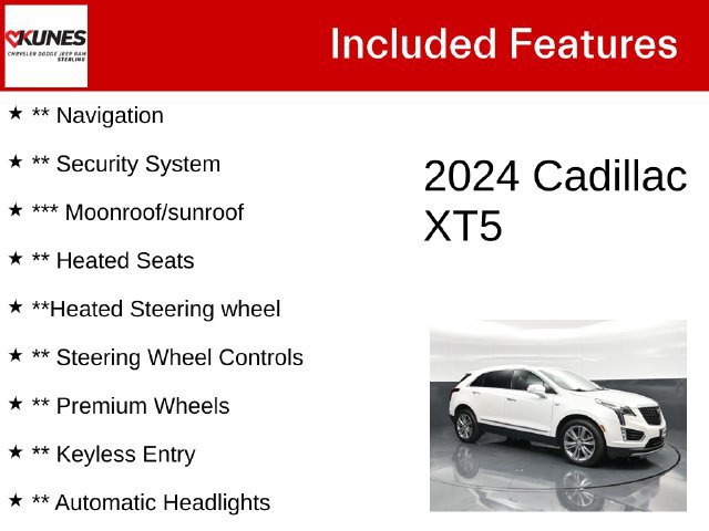 Used 2024 Cadillac XT5 Premium Luxury w/ LPO, Floor Liner Package AWD/4WD image 5
