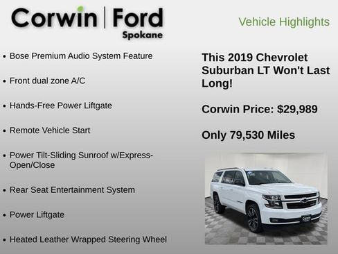 Used 2019 Chevrolet Suburban LT AWD/4WD image 6