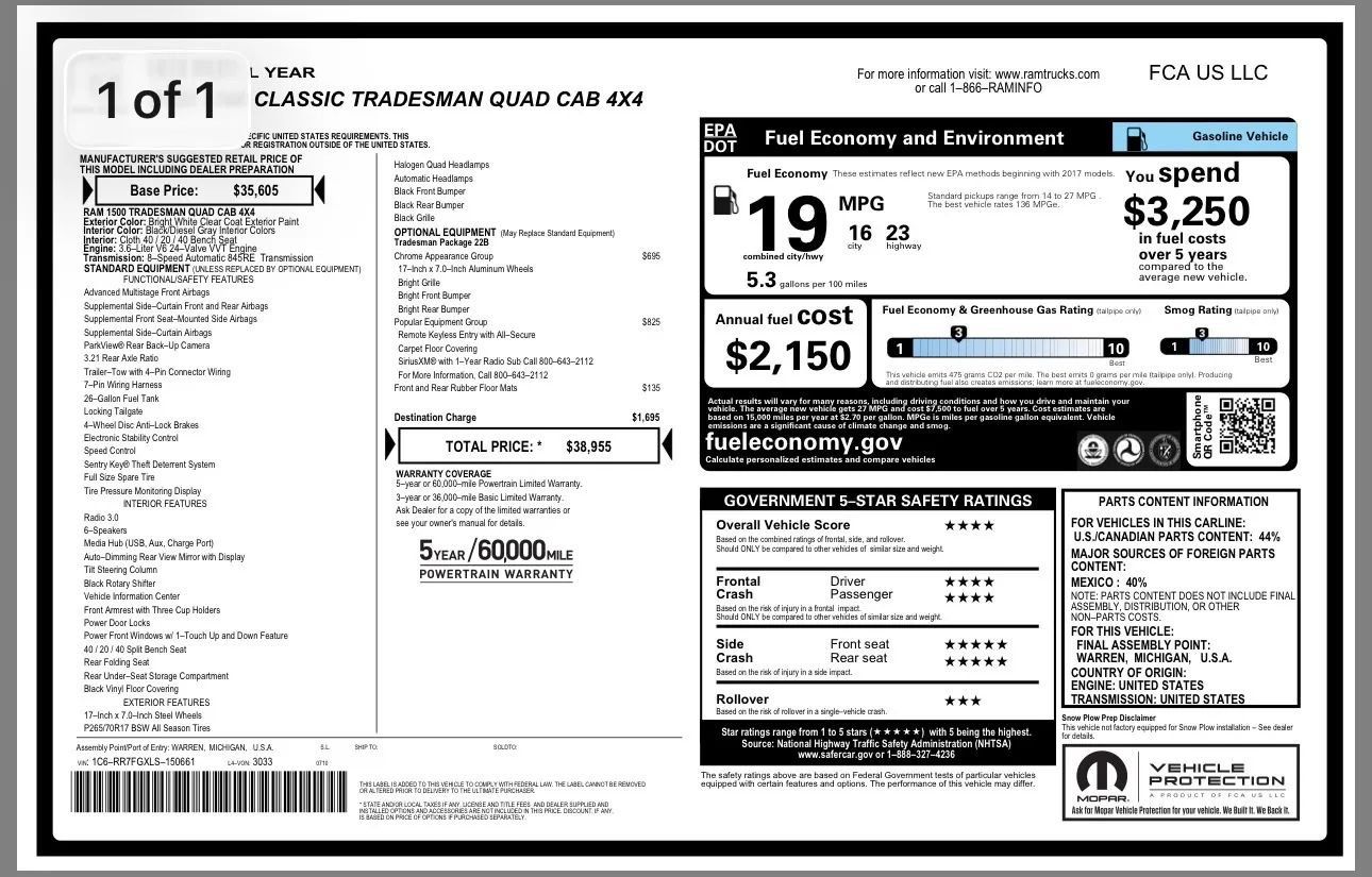 Used 2020 RAM 1500 Tradesman w/ Popular Equipment Group AWD/4WD image 21
