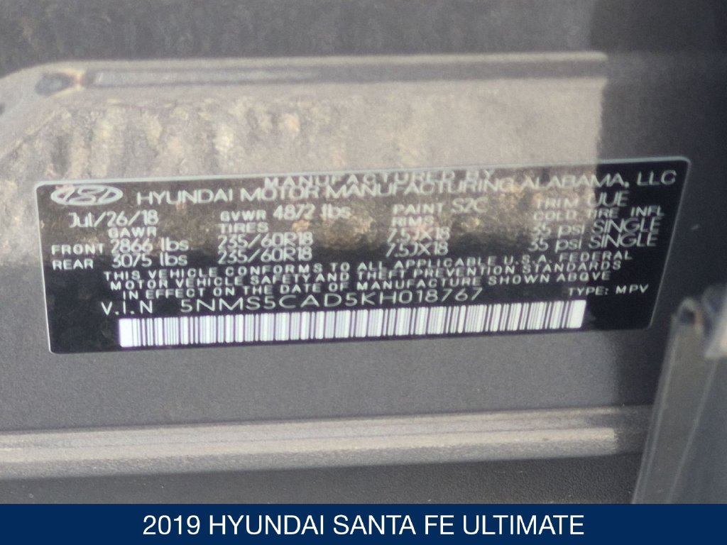 Used 2019 Hyundai Santa Fe AWD image 36
