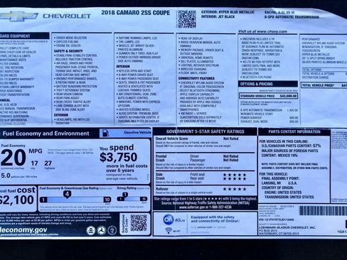 Used 2018 Chevrolet Camaro SS image 32