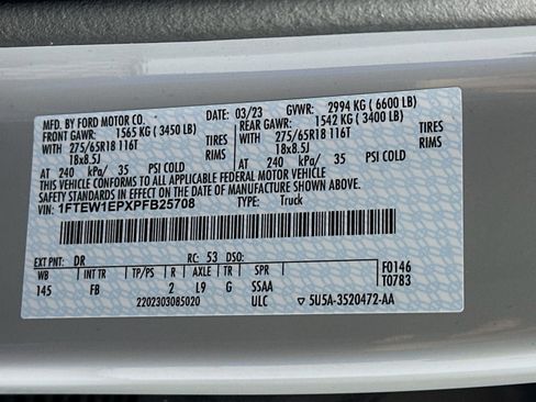 Used 2023 Ford F150 XLT w/ Equipment Group 302A High AWD/4WD image 31