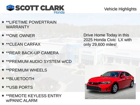 Used 2025 Honda Civic LX image 11