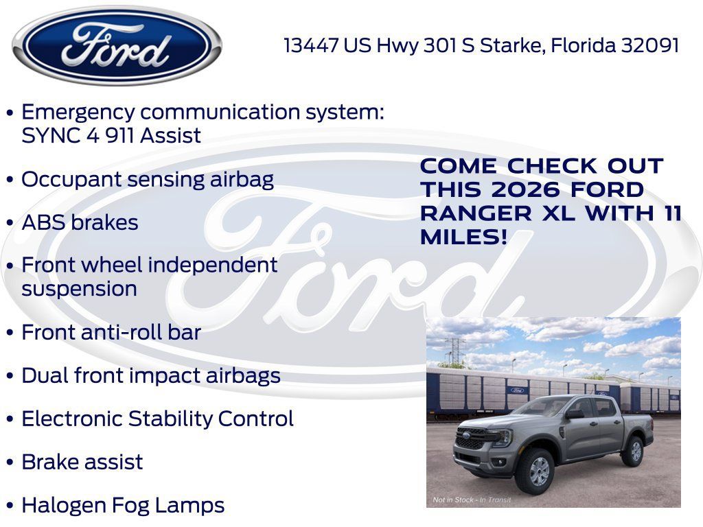 New 2026 Ford Ranger XL AWD/4WD image 25