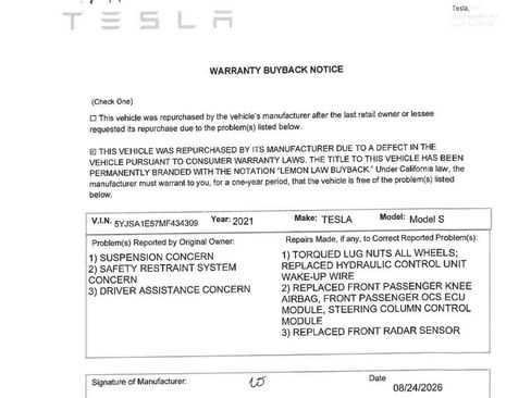 Used 2021 Tesla Model S Long Range AWD/4WD image 2