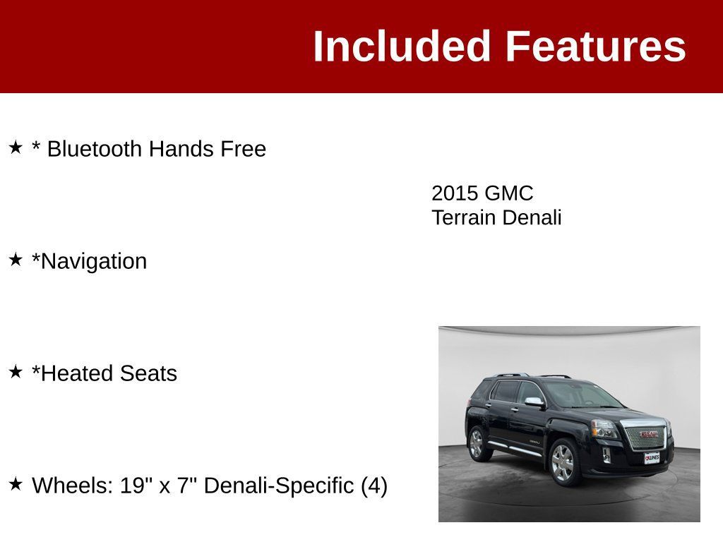 Used 2015 GMC Terrain Denali FWD image 3