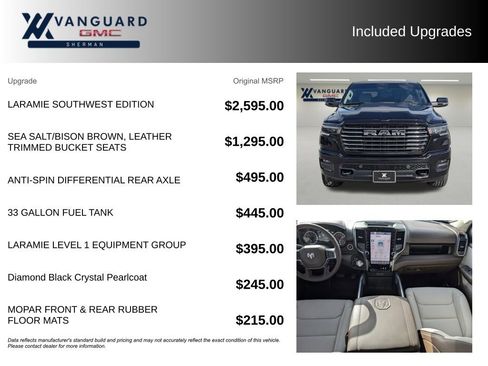 Used 2025 RAM 1500 Laramie w/ Laramie Southwest Edition AWD/4WD image 9