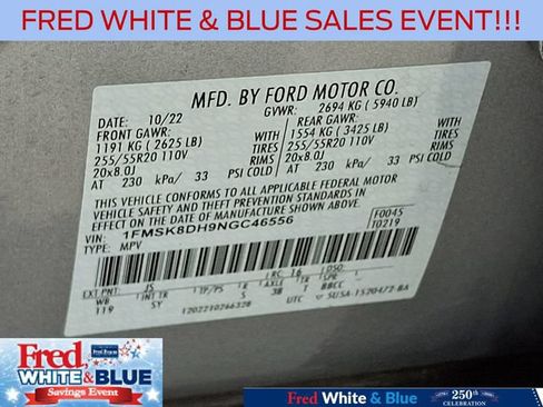 Certified 2022 Ford Explorer XLT w/ Equipment Group 202A AWD/4WD image 27