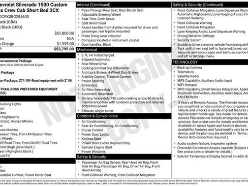 Certified 2024 Chevrolet Silverado 1500 Custom Trail Boss AWD/4WD image 38