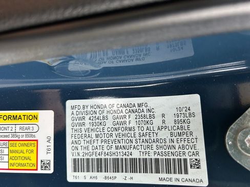 Used 2025 Honda Civic Sport Touring image 36