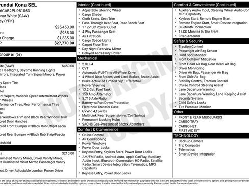 Used 2023 Hyundai Kona SEL image 23