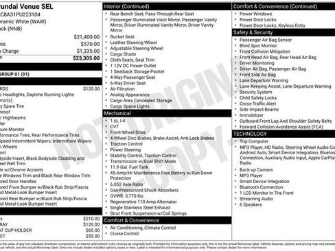 Used 2023 Hyundai Venue SEL FWD image 10