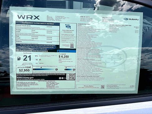 New 2026 Subaru WRX Limited AWD/4WD image 19