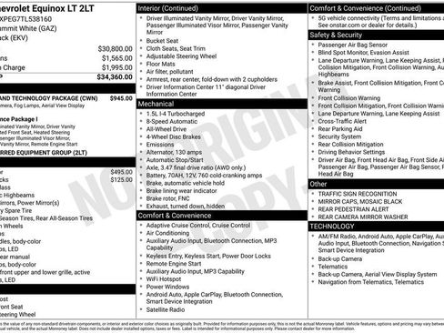 New 2026 Chevrolet Equinox LT w/ Safety and Technology Package AWD/4WD image 11