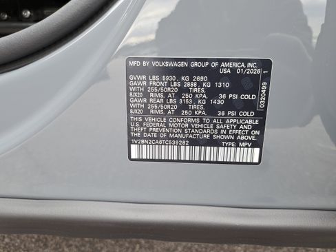 New 2026 Volkswagen Atlas SEL image 35