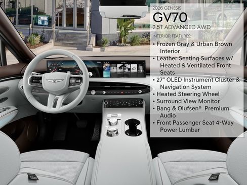 New 2026 Genesis GV70 2.5T Advanced AWD/4WD image 21