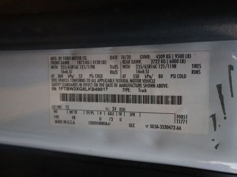 Used 2020 Ford Transit 350 148 High Roof Extended w/ Load Area Protection Package image 20