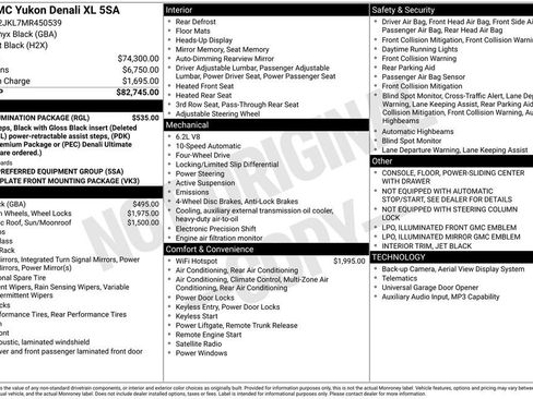 Certified 2021 GMC Yukon XL Denali w/ LPO, Illumination Package image 2