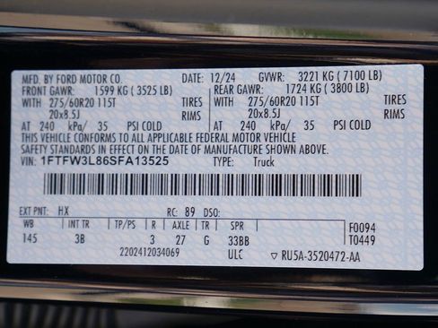 Used 2025 Ford F150 XLT w/ Equipment Group 303A High AWD/4WD image 75