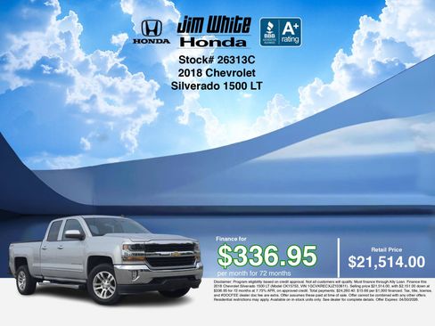 Used 2018 Chevrolet Silverado 1500 LT w/ All Star Edition image 3